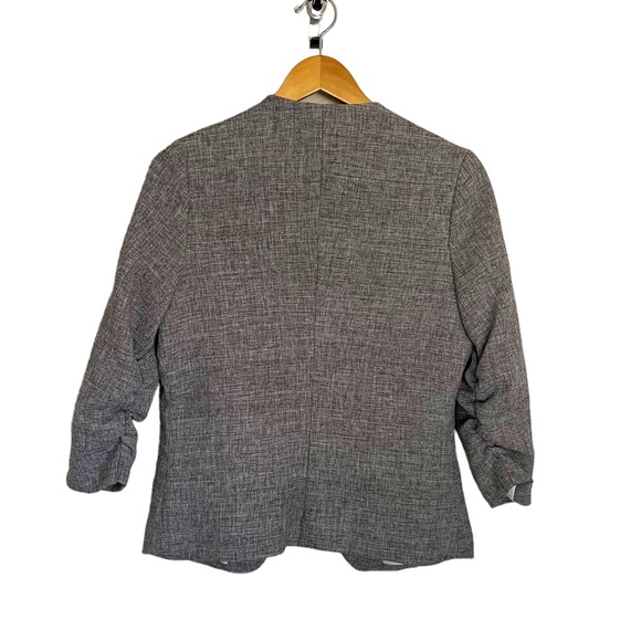Gray, Ruched Blazer-Size Small - Picture 7 of 11